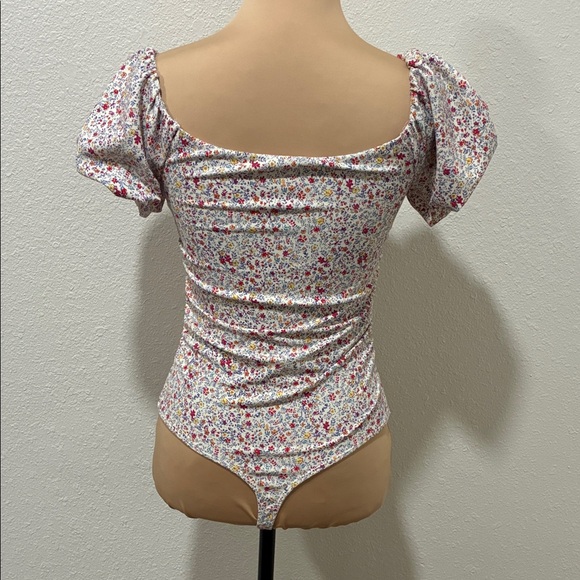 Floral Puff Sleeve Bodysuit - Intimately Free People - Picture 4 of 6